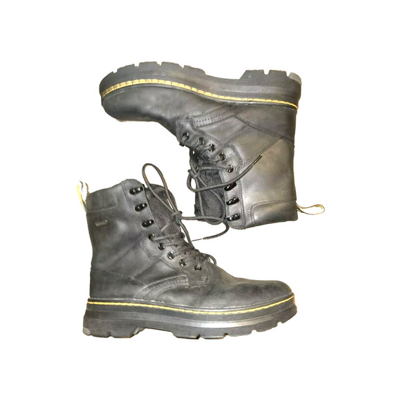 Dr. Martens IOWA WP Black Leather Waterproof EUC Ankle Boots Men’s 8M Docs - Picture 1 of 12
